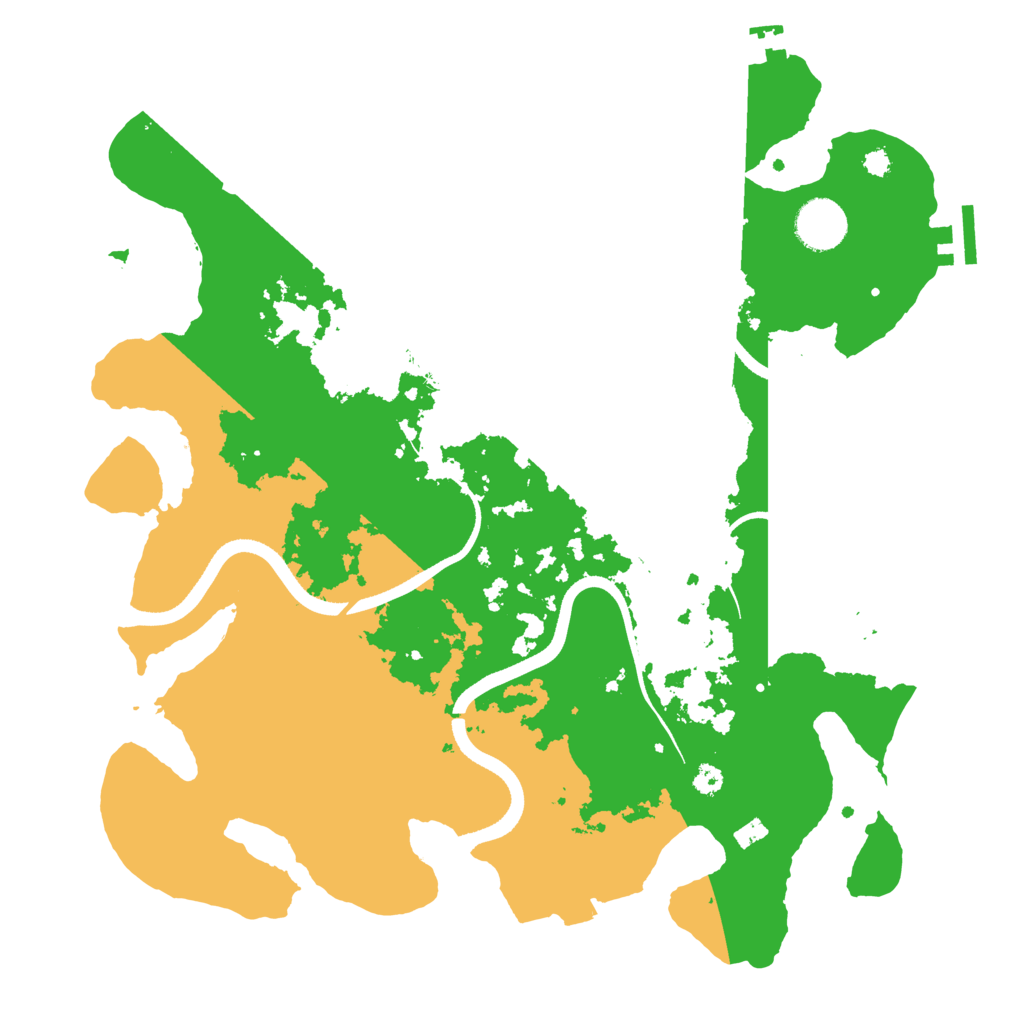 Biome Rust Map: Procedural Map, Size: 3500, Seed: 2264987