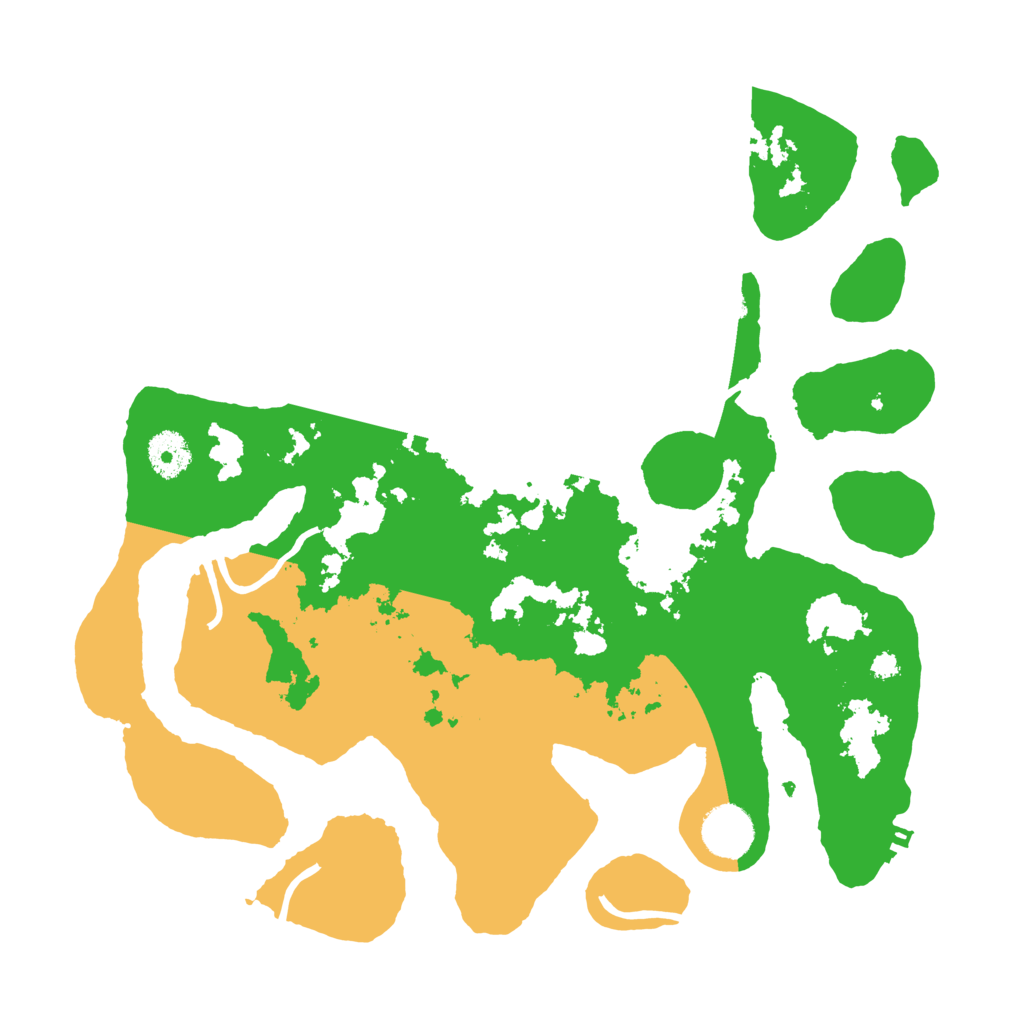 Biome Rust Map: Procedural Map, Size: 3500, Seed: 5518153