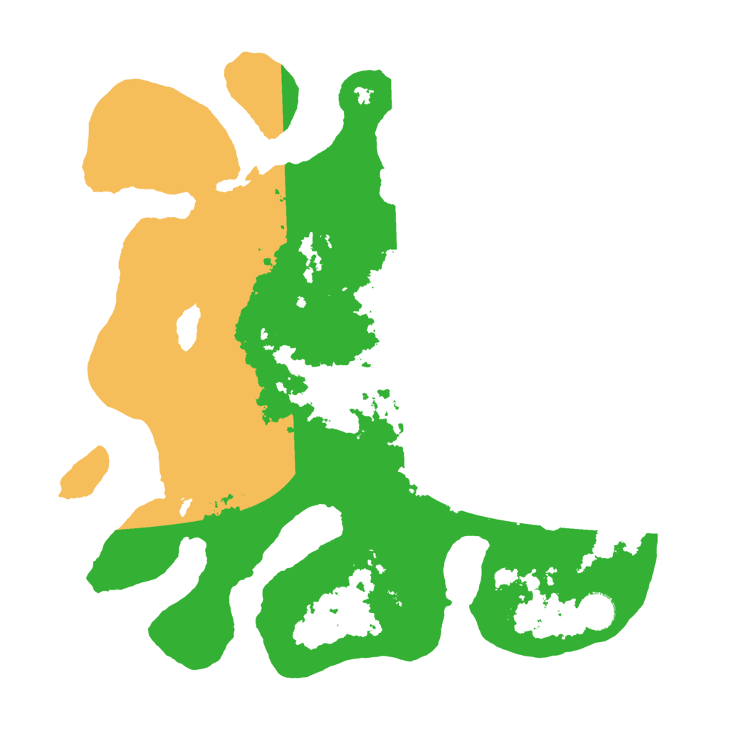 Biome Rust Map: Barren, Size: 3500, Seed: 5036460