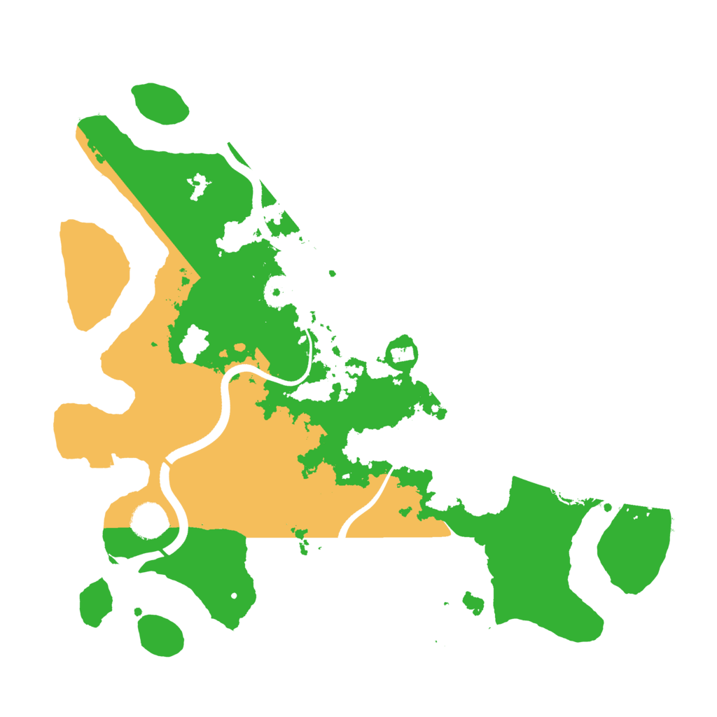 Biome Rust Map: Procedural Map, Size: 3500, Seed: 2090718
