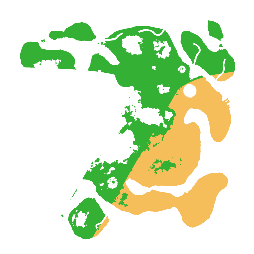 Biome Rust Map: Procedural Map, Size: 3500, Seed: 5225872