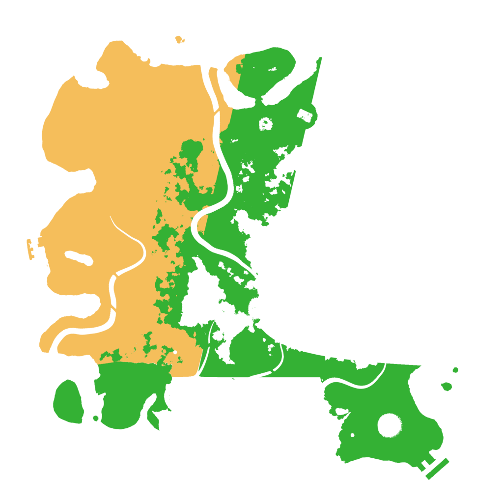 Biome Rust Map: Procedural Map, Size: 3700, Seed: 4596344