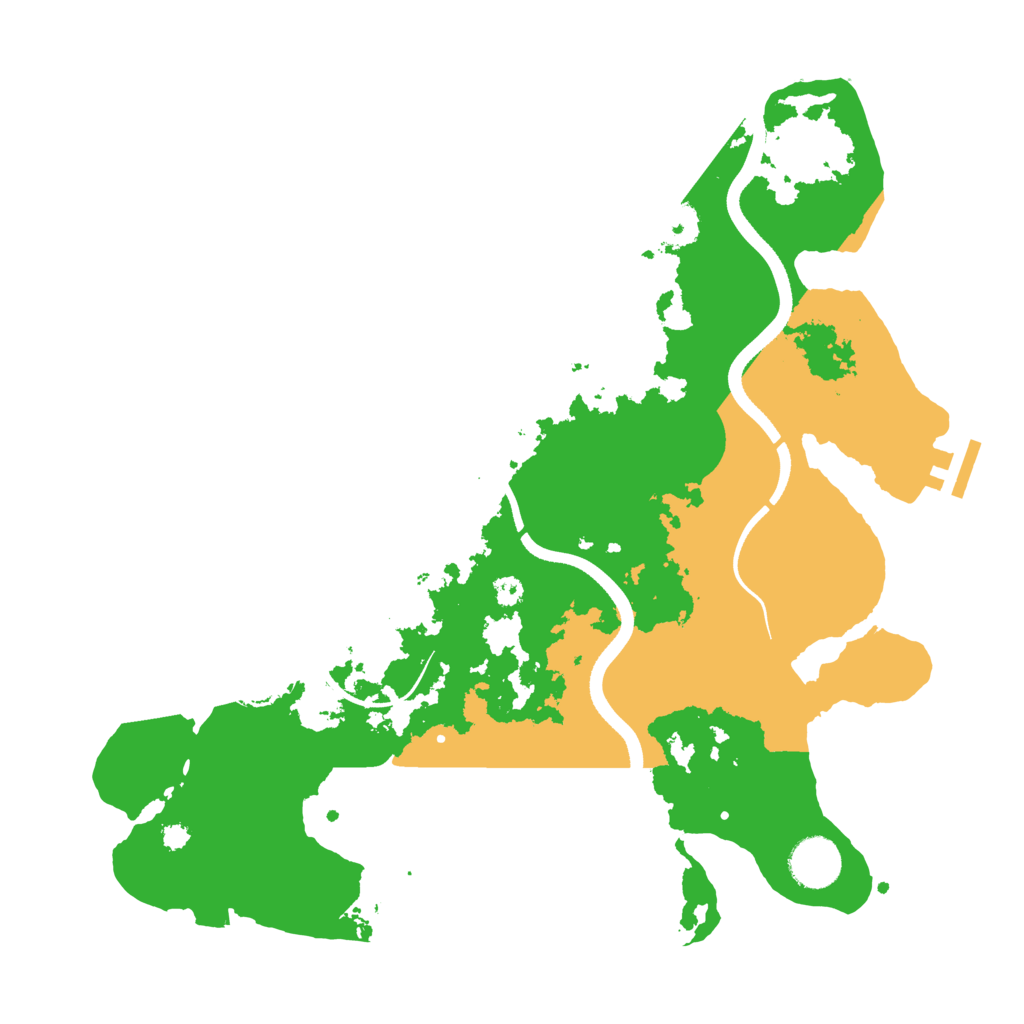 Biome Rust Map: Procedural Map, Size: 3500, Seed: 2181311