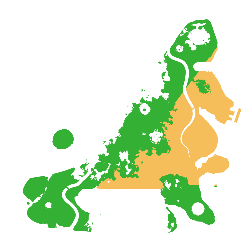 Biome Rust Map: Procedural Map, Size: 3500, Seed: 2181311