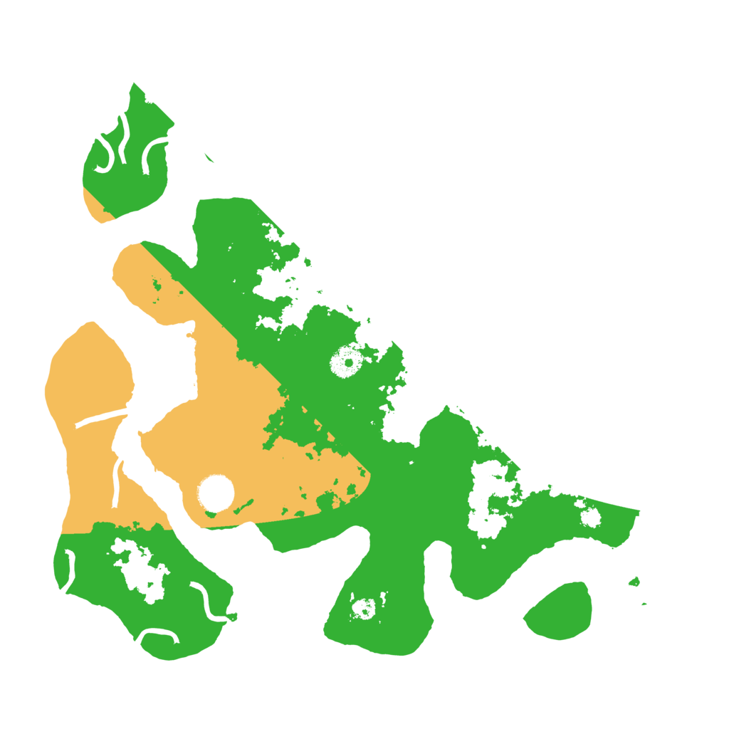 Biome Rust Map: Procedural Map, Size: 3500, Seed: 4115599
