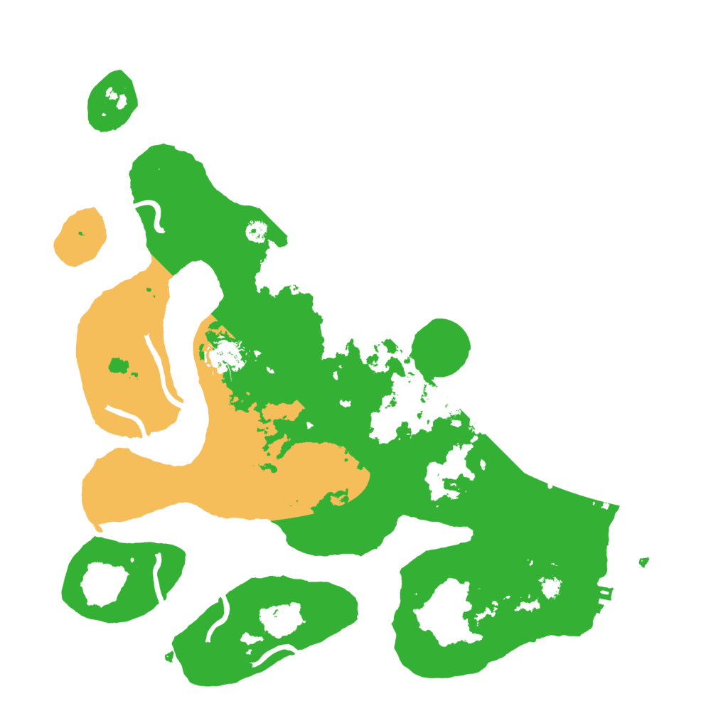Biome Rust Map: Procedural Map, Size: 3500, Seed: 5558342