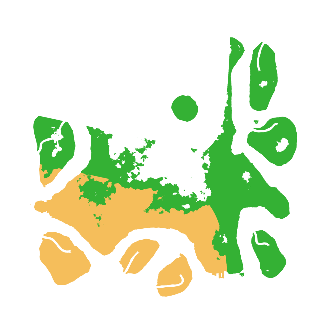 Biome Rust Map: Procedural Map, Size: 3500, Seed: 896013