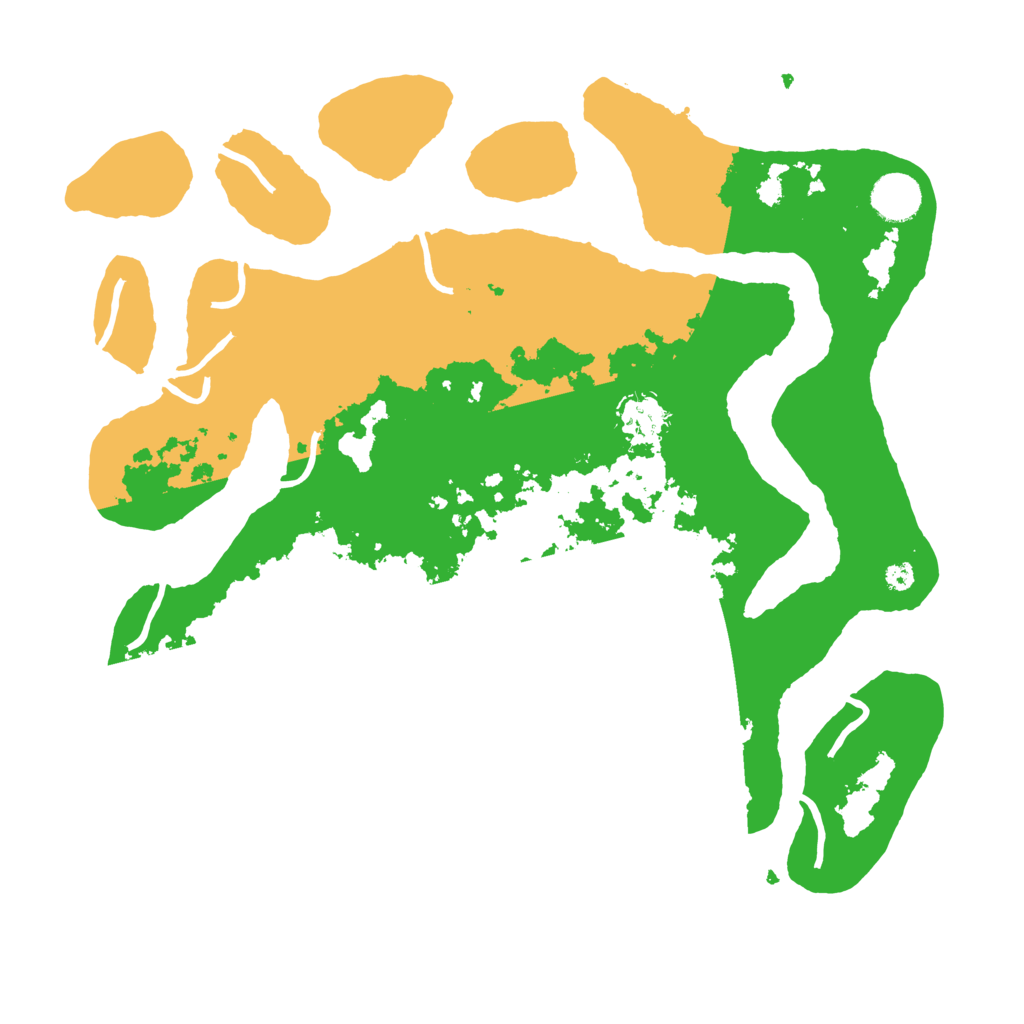 Biome Rust Map: Procedural Map, Size: 3700, Seed: 1080357