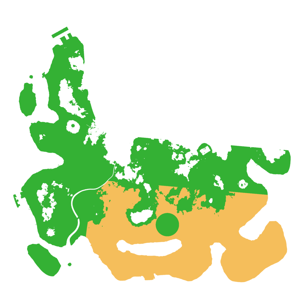 Biome Rust Map: Procedural Map, Size: 3500, Seed: 3623997