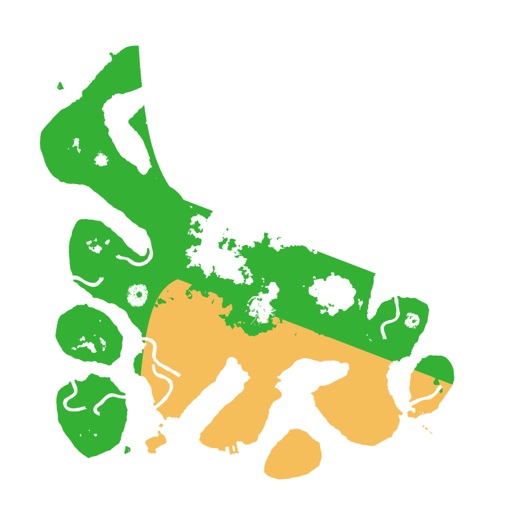 Biome Rust Map: Procedural Map, Size: 3500, Seed: 242888