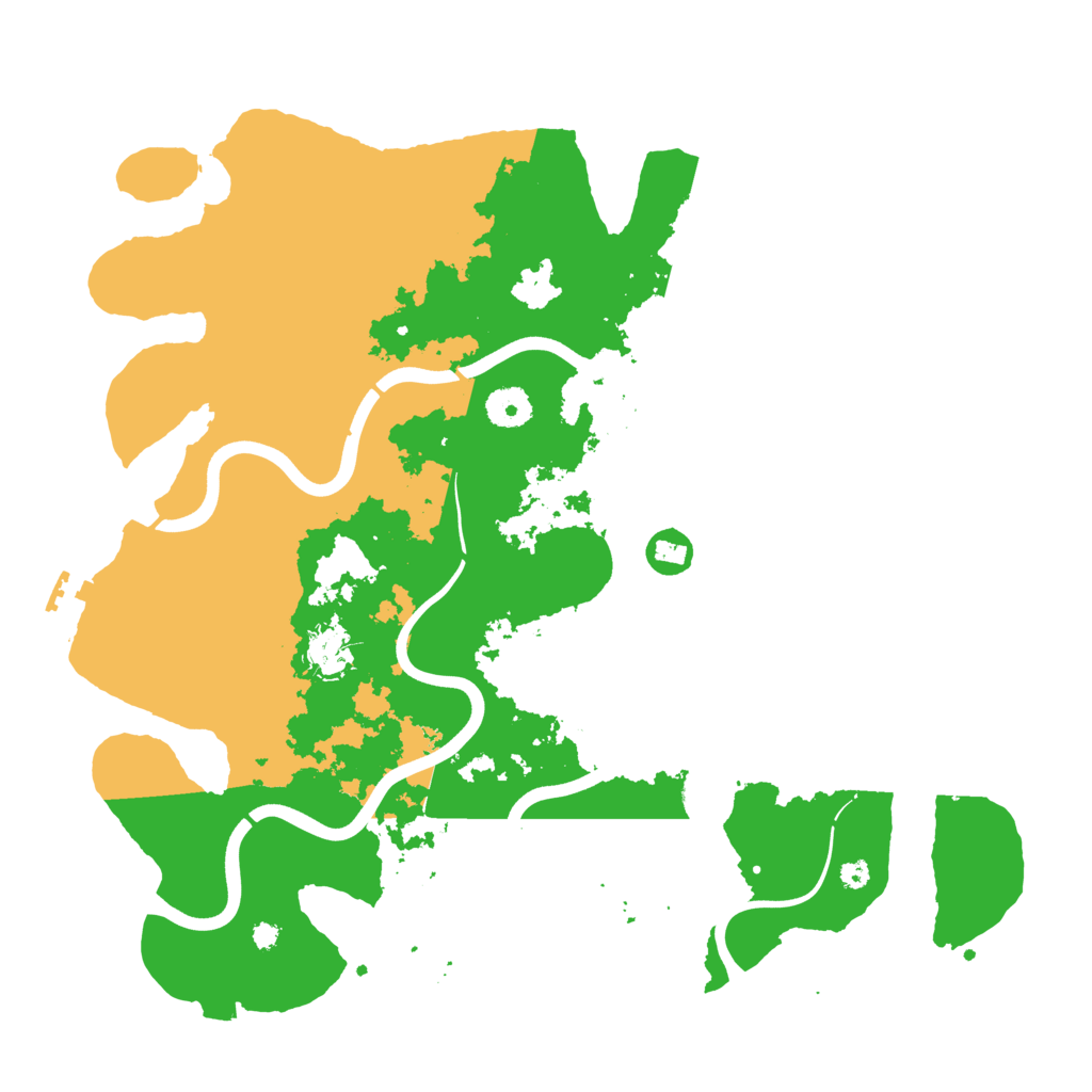 Biome Rust Map: Procedural Map, Size: 3800, Seed: 5135619