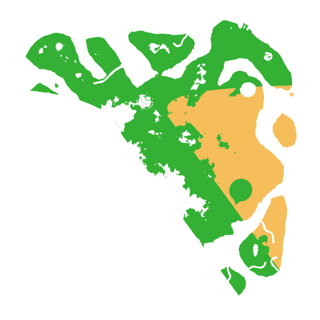 Biome Rust Map: Procedural Map, Size: 3800, Seed: 242895