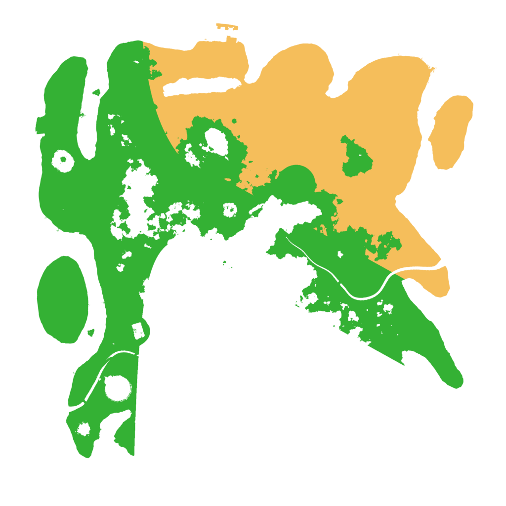 Biome Rust Map: Procedural Map, Size: 3500, Seed: 1732390