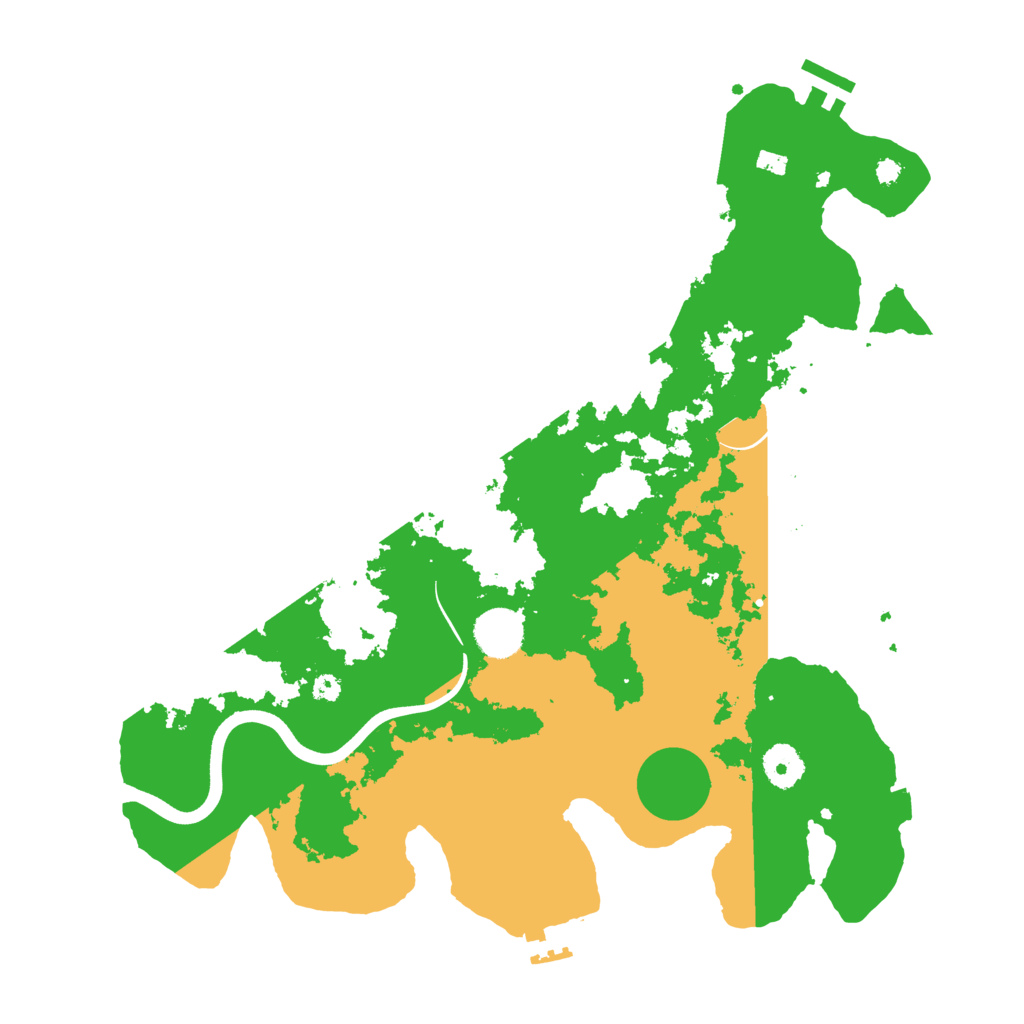 Biome Rust Map: Procedural Map, Size: 3700, Seed: 4350030