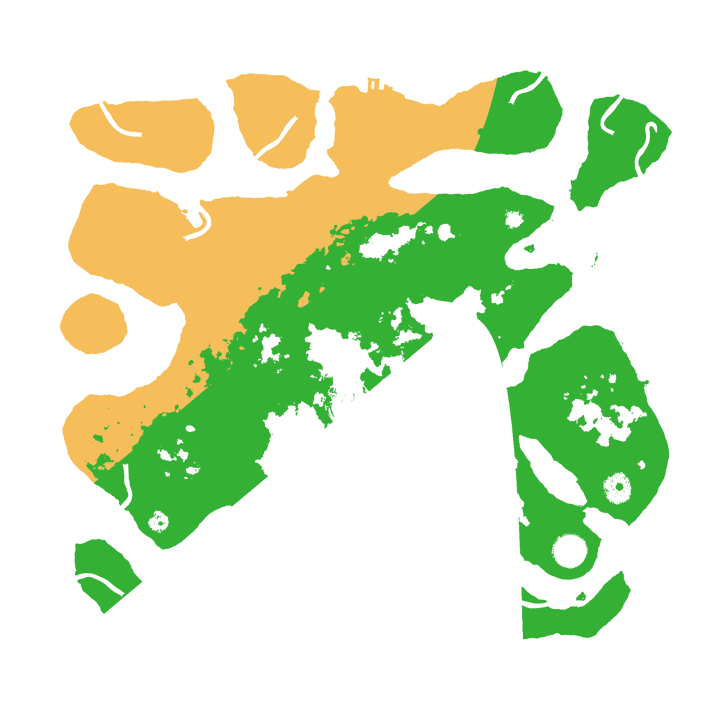 Biome Rust Map: Procedural Map, Size: 3700, Seed: 4004809