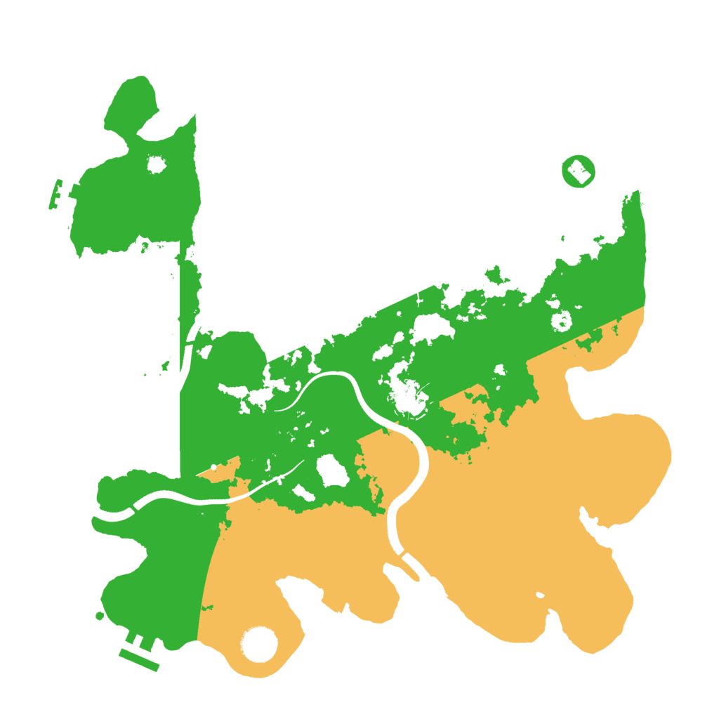 Biome Rust Map: Procedural Map, Size: 3500, Seed: 1427806