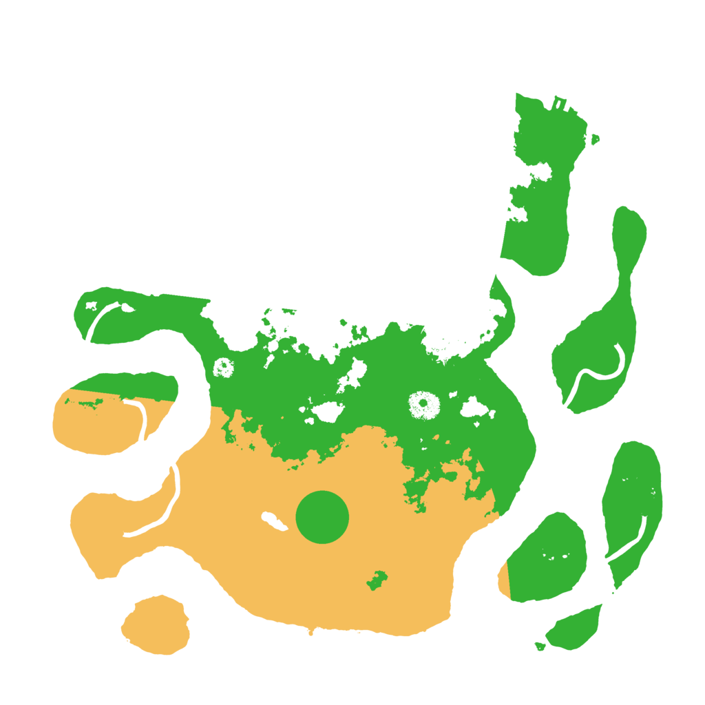 Biome Rust Map: Procedural Map, Size: 3500, Seed: 2644152