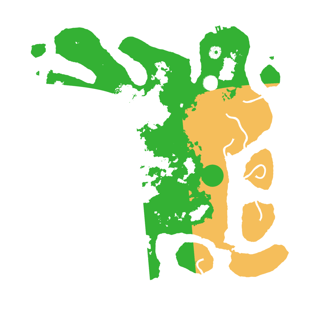 Biome Rust Map: Procedural Map, Size: 3700, Seed: 2583960