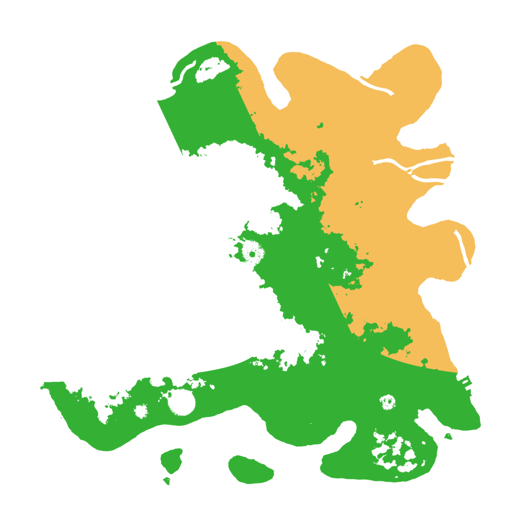 Biome Rust Map: Procedural Map, Size: 3500, Seed: 4095631