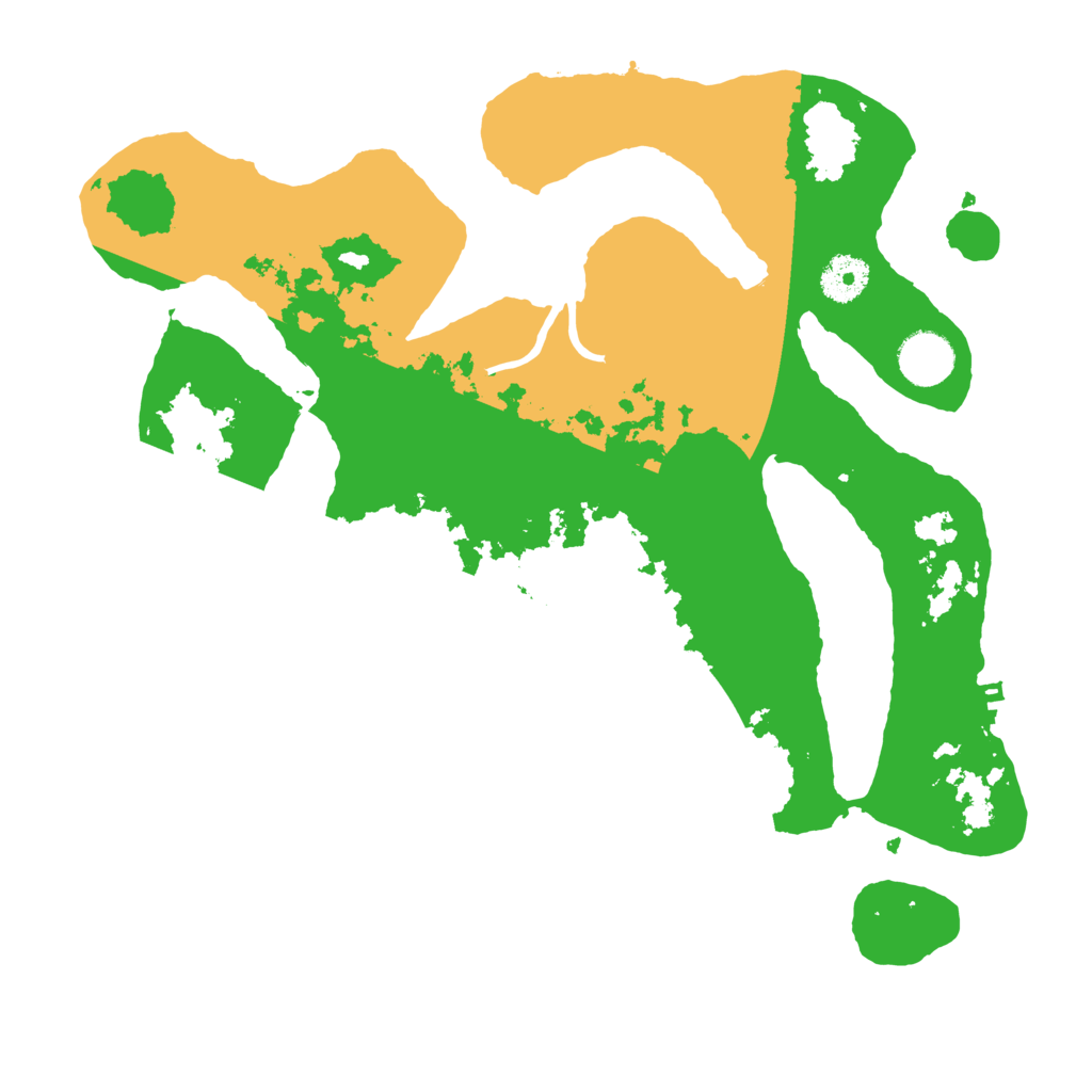 Biome Rust Map: Procedural Map, Size: 3500, Seed: 4554181