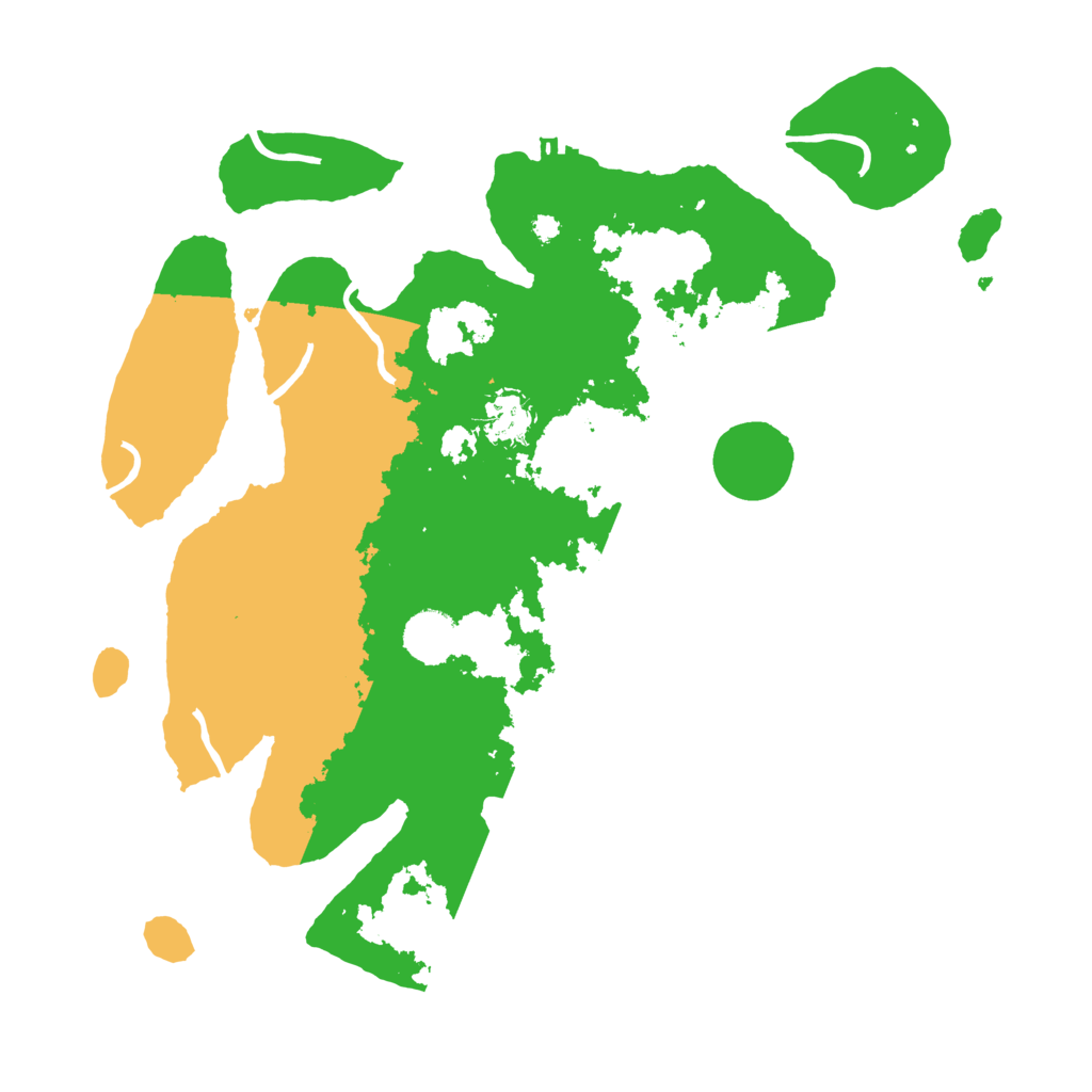 Biome Rust Map: Procedural Map, Size: 3700, Seed: 4727528