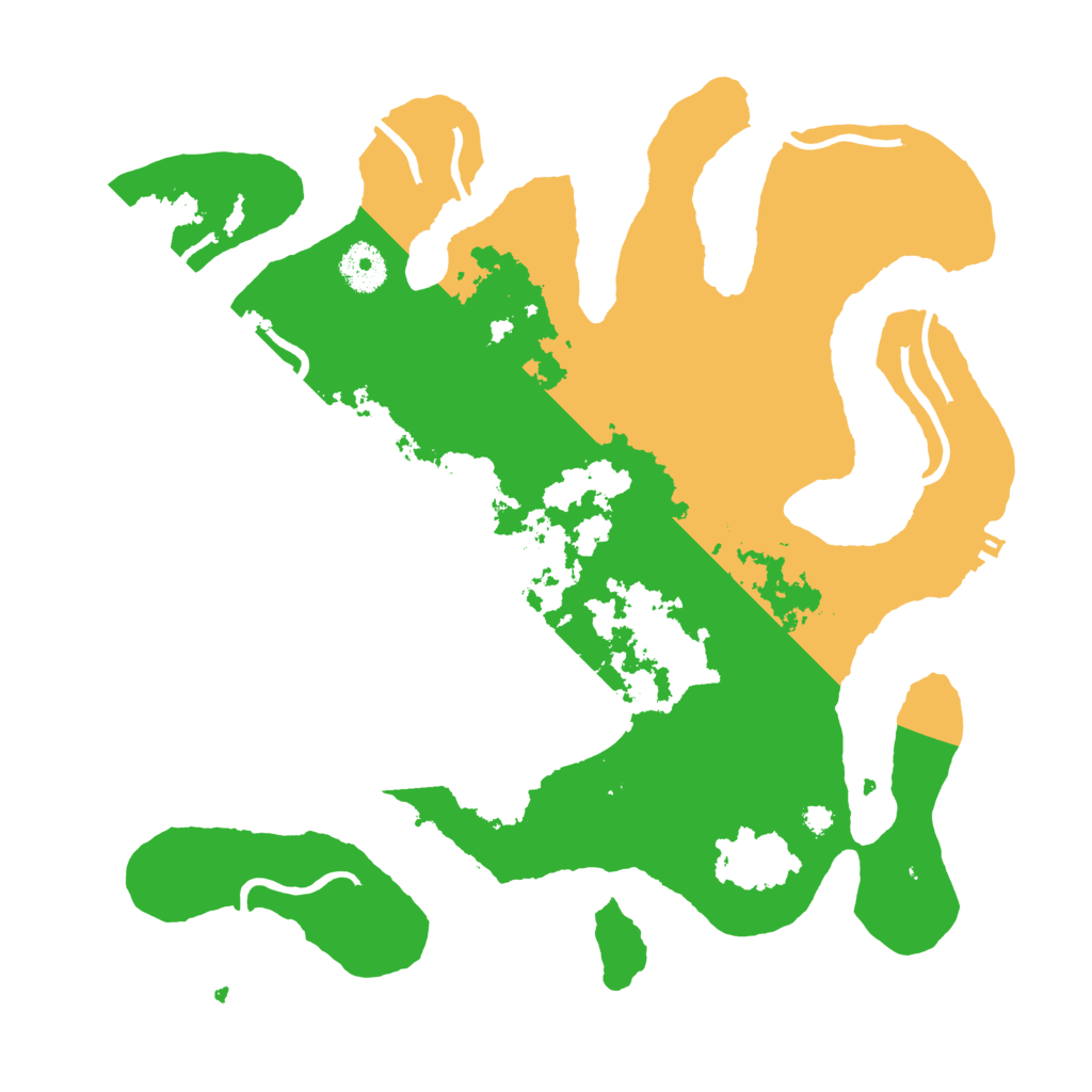 Biome Rust Map: Procedural Map, Size: 3500, Seed: 3497734