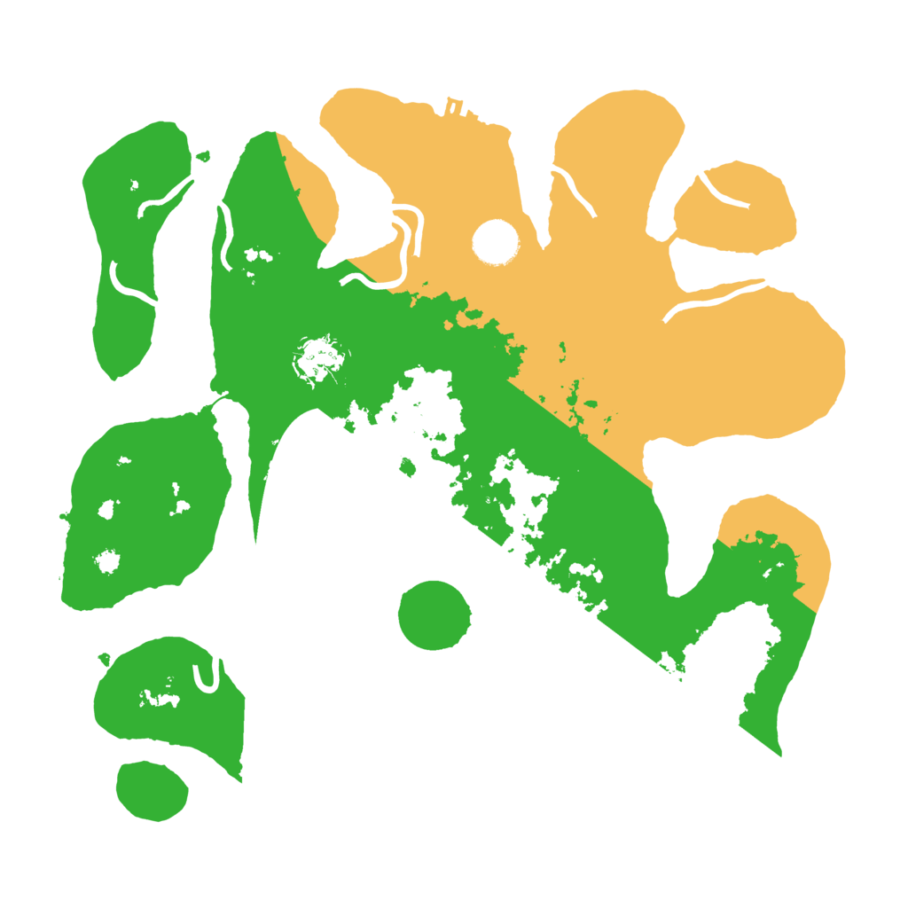 Biome Rust Map: Procedural Map, Size: 3500, Seed: 134967