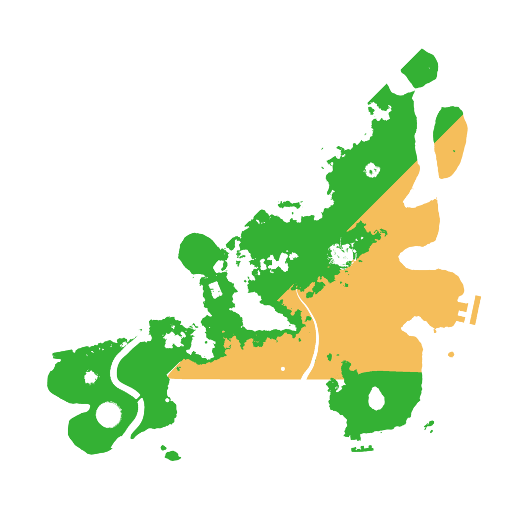 Biome Rust Map: Procedural Map, Size: 3500, Seed: 6463211