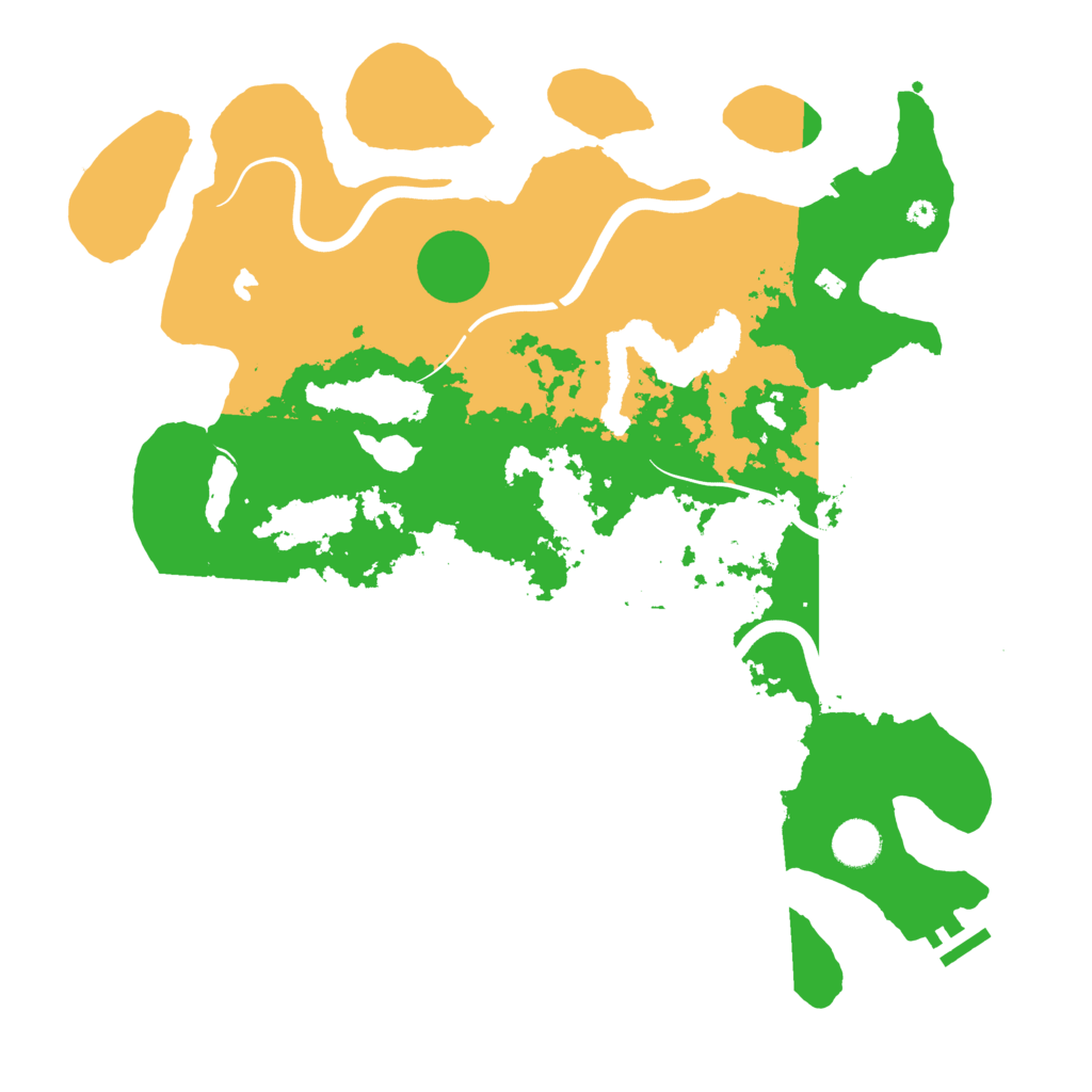 Biome Rust Map: Procedural Map, Size: 4000, Seed: 493836