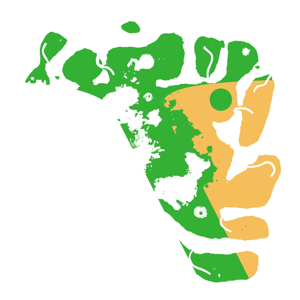 Biome Rust Map: Procedural Map, Size: 3550, Seed: 659463