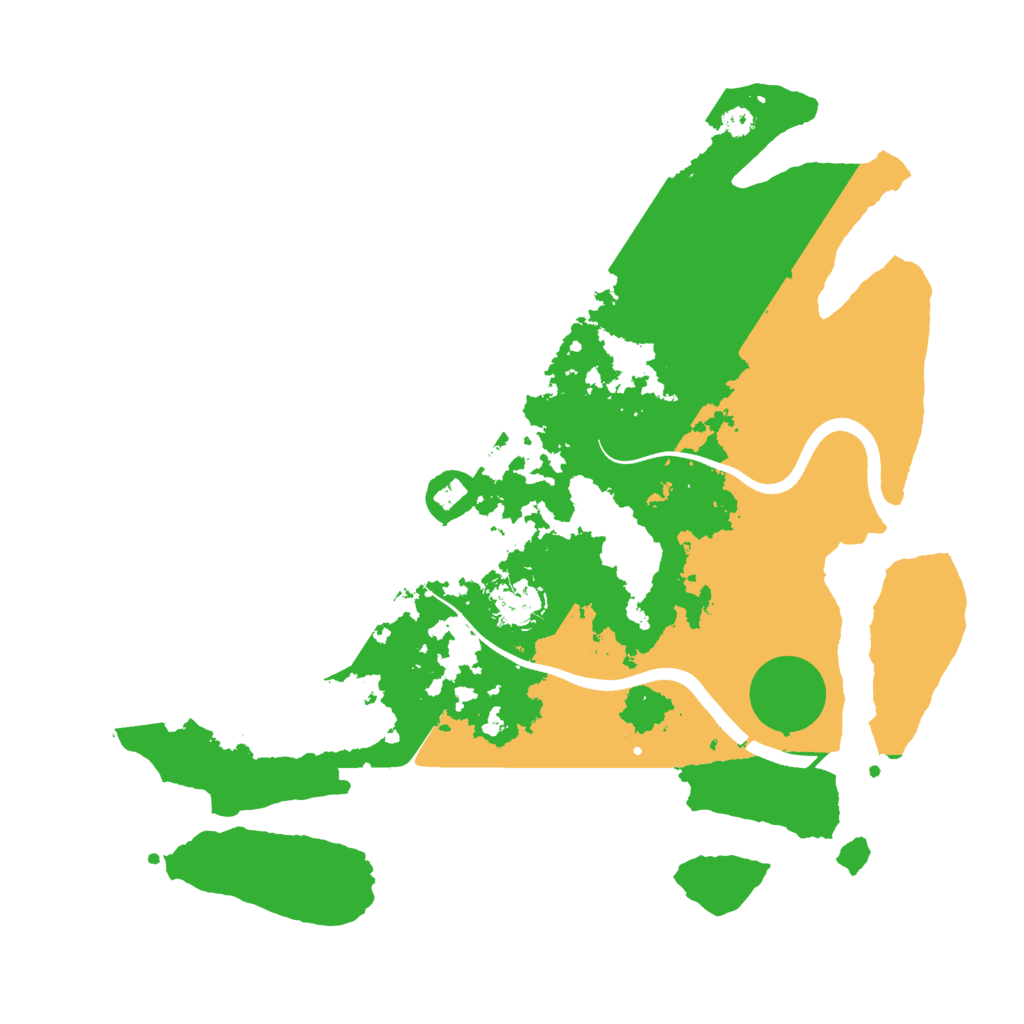 Biome Rust Map: Procedural Map, Size: 3550, Seed: 460807
