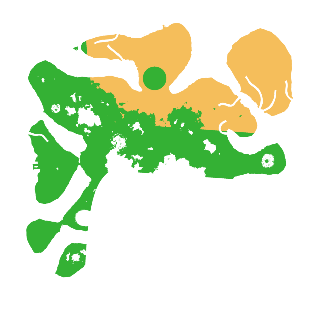 Biome Rust Map: Procedural Map, Size: 3550, Seed: 17827