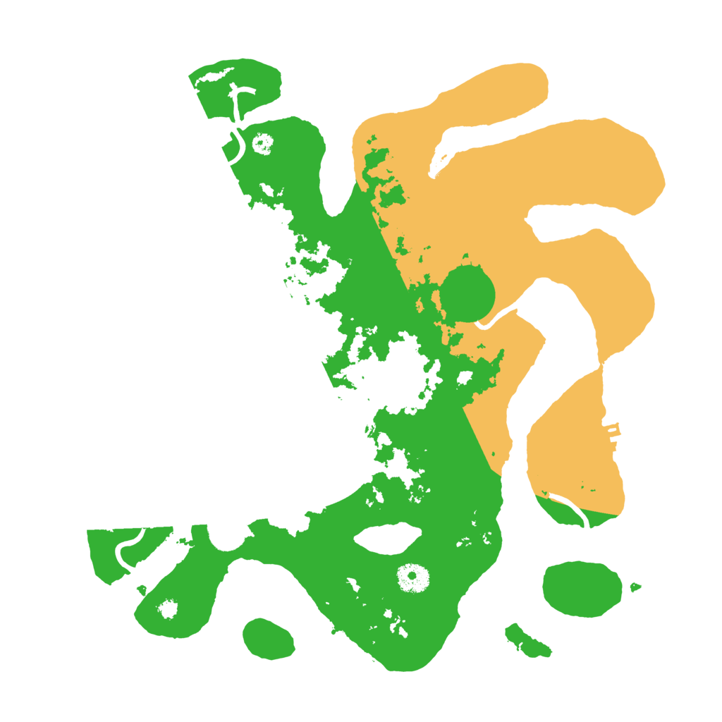 Biome Rust Map: Procedural Map, Size: 3500, Seed: 4041410