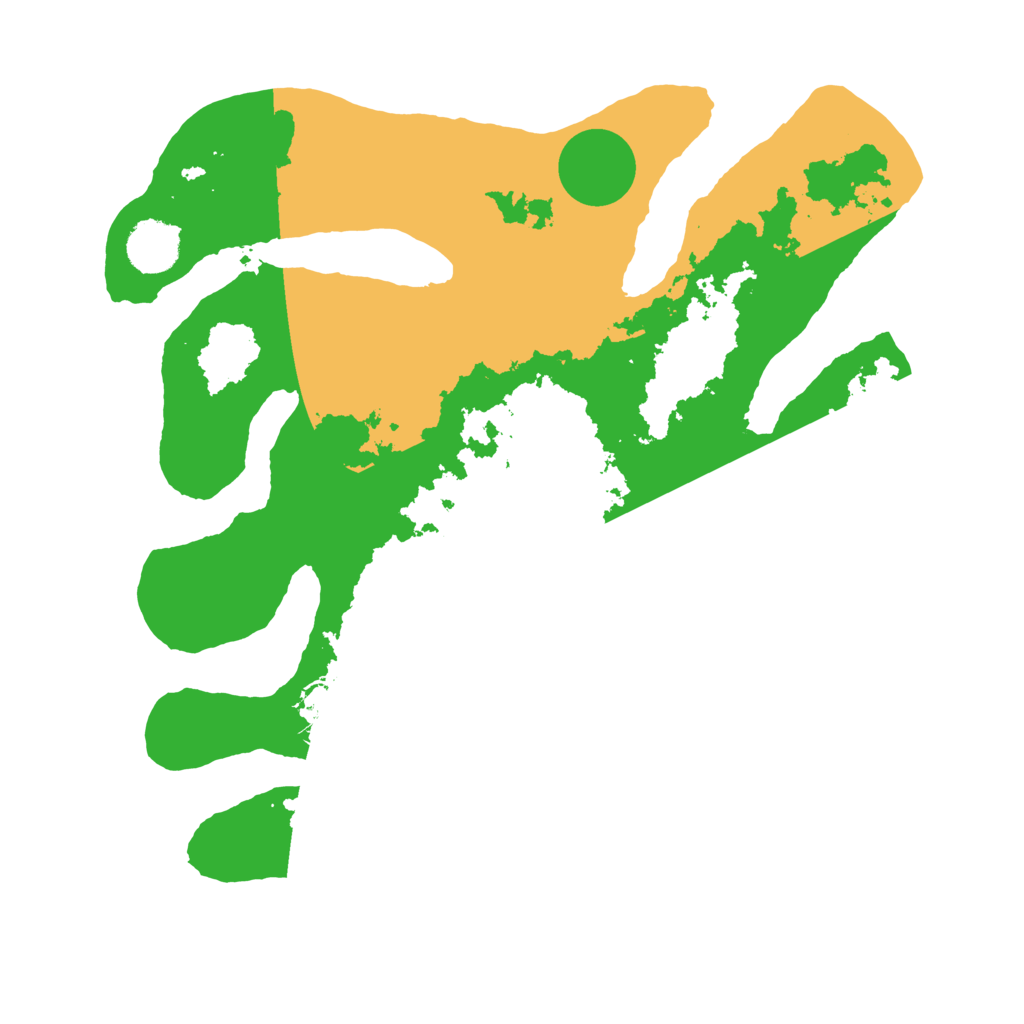 Biome Rust Map: Barren, Size: 3500, Seed: 1807630517