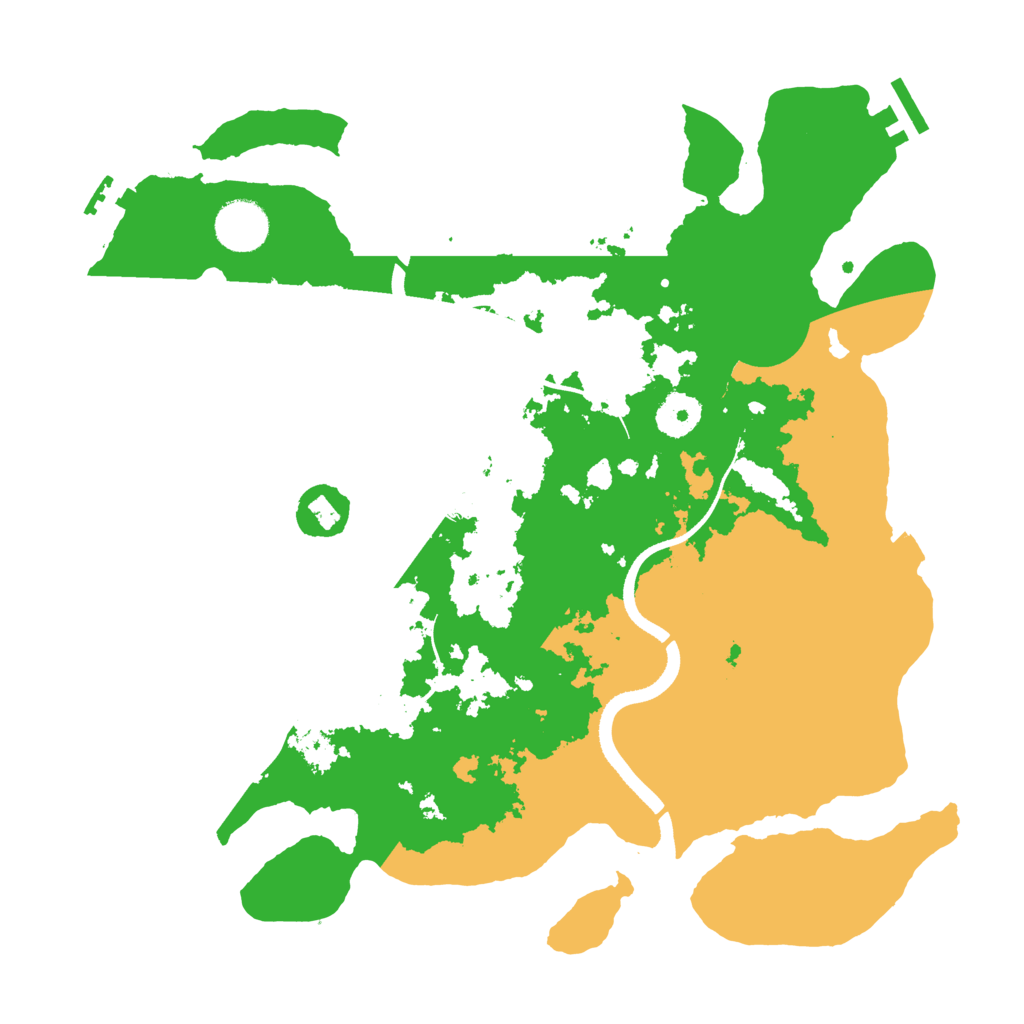 Biome Rust Map: Procedural Map, Size: 3500, Seed: 6141256