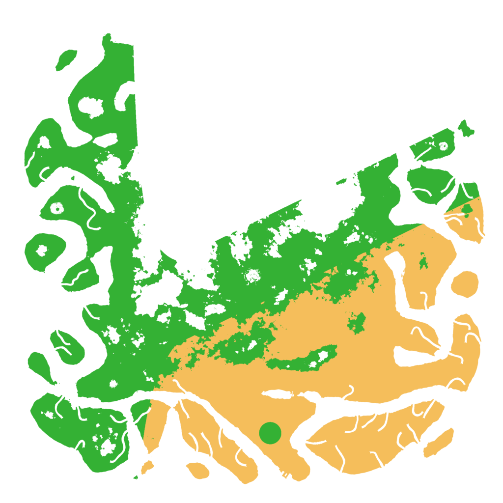 Biome Rust Map: Procedural Map, Size: 6000, Seed: 27657674