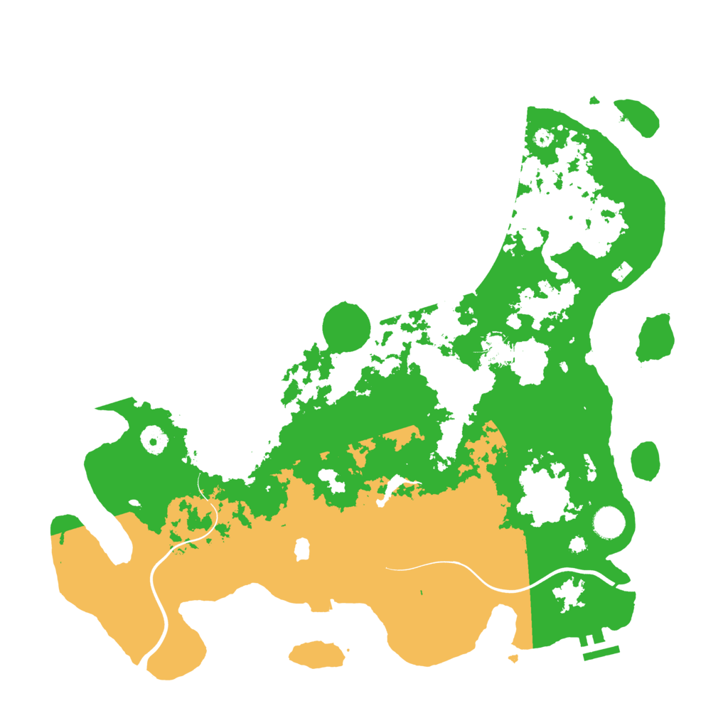 Biome Rust Map: Procedural Map, Size: 4000, Seed: 203569