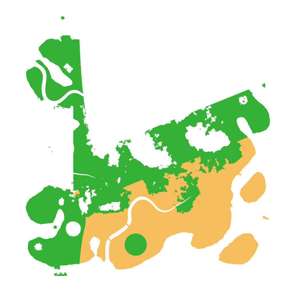 Biome Rust Map: Procedural Map, Size: 3500, Seed: 6451537