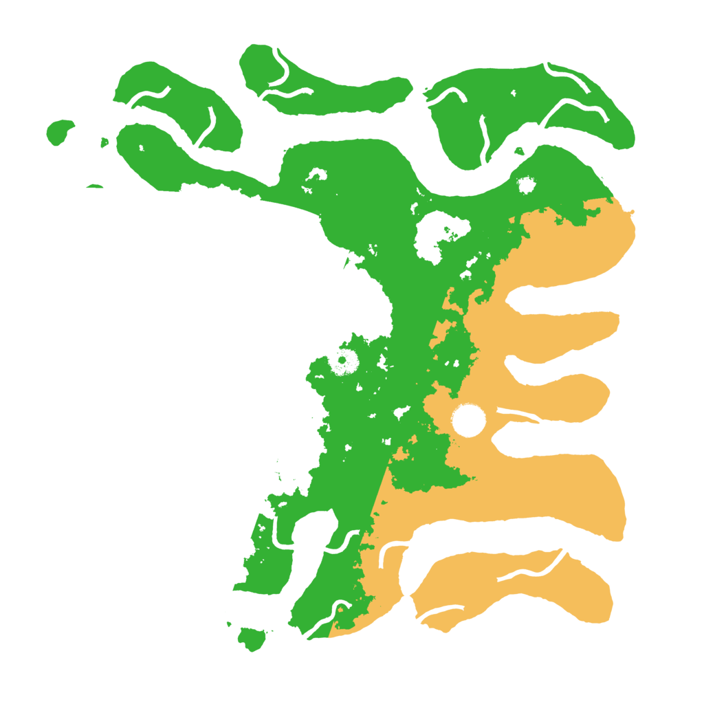 Biome Rust Map: Procedural Map, Size: 3700, Seed: 4206999