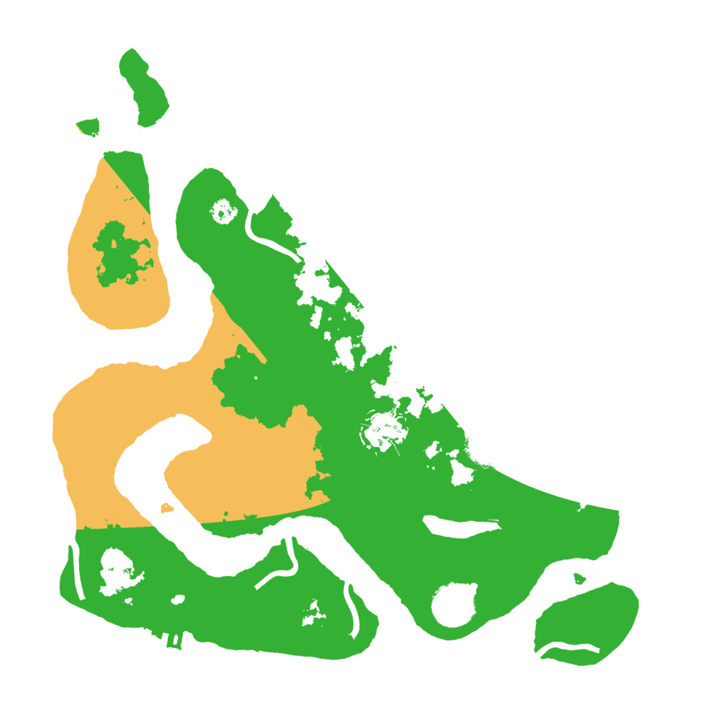 Biome Rust Map: Procedural Map, Size: 3000, Seed: 69695