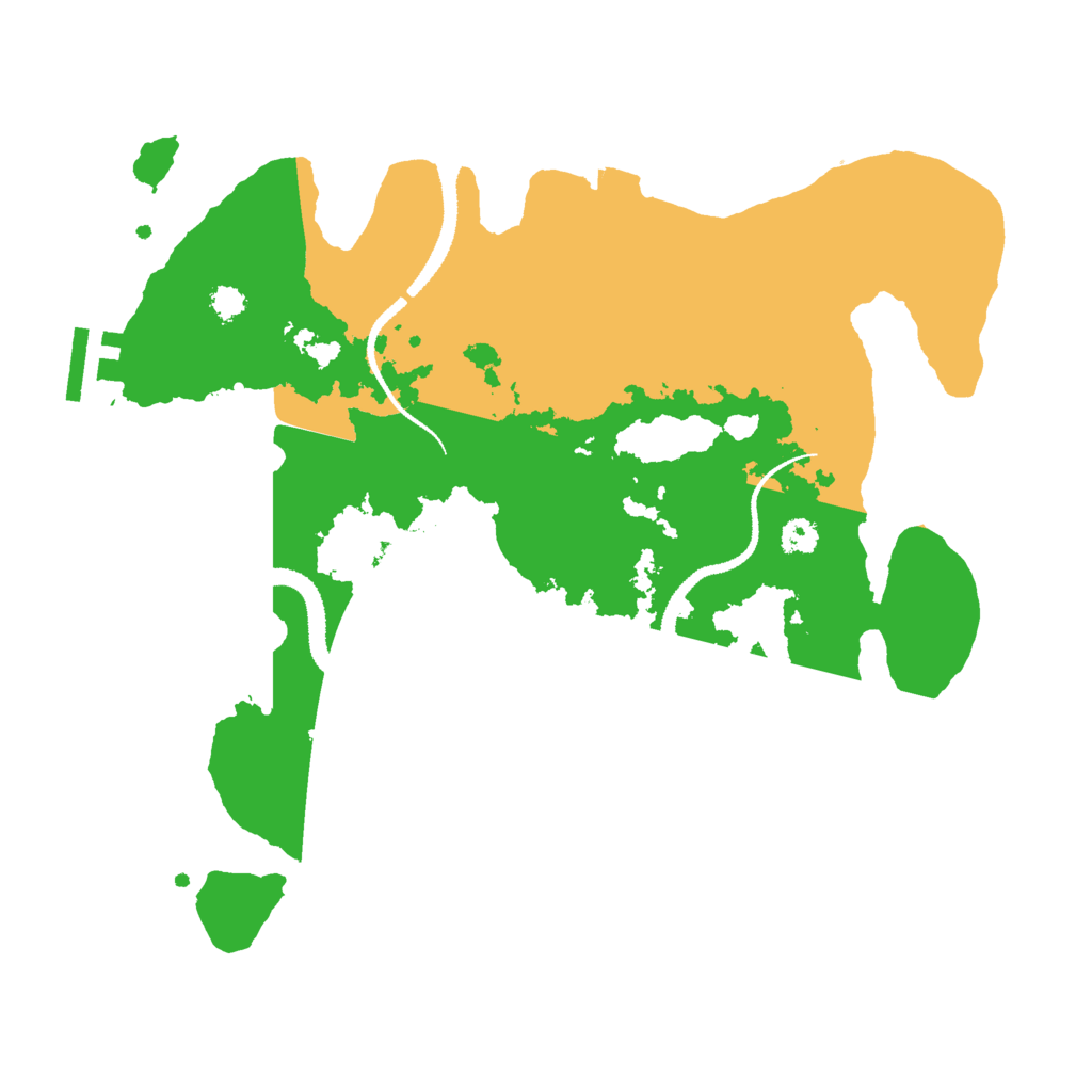 Biome Rust Map: Procedural Map, Size: 3000, Seed: 1125956841