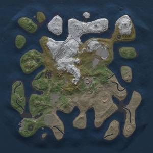 Thumbnail Rust Map: Procedural Map, Size: 3500, Seed: 186, 15 Monuments