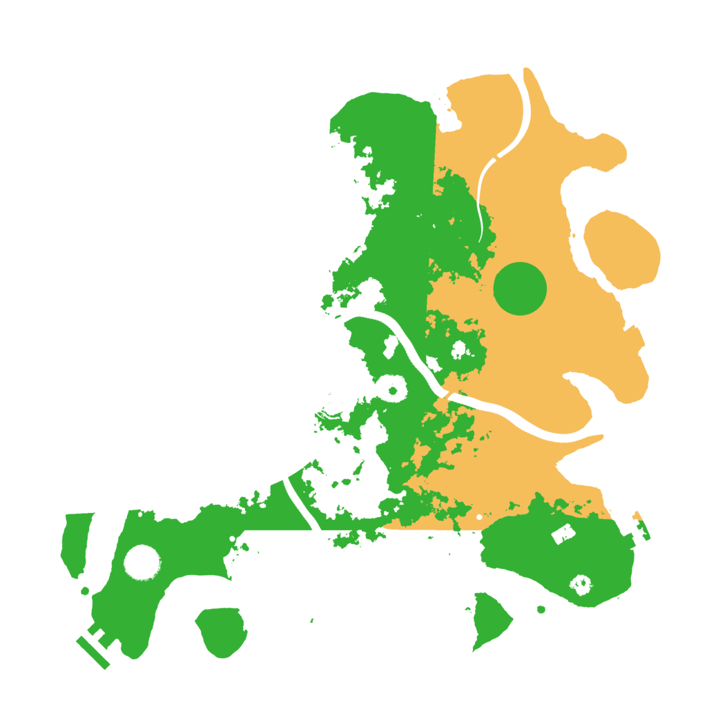 Biome Rust Map: Procedural Map, Size: 3500, Seed: 266869