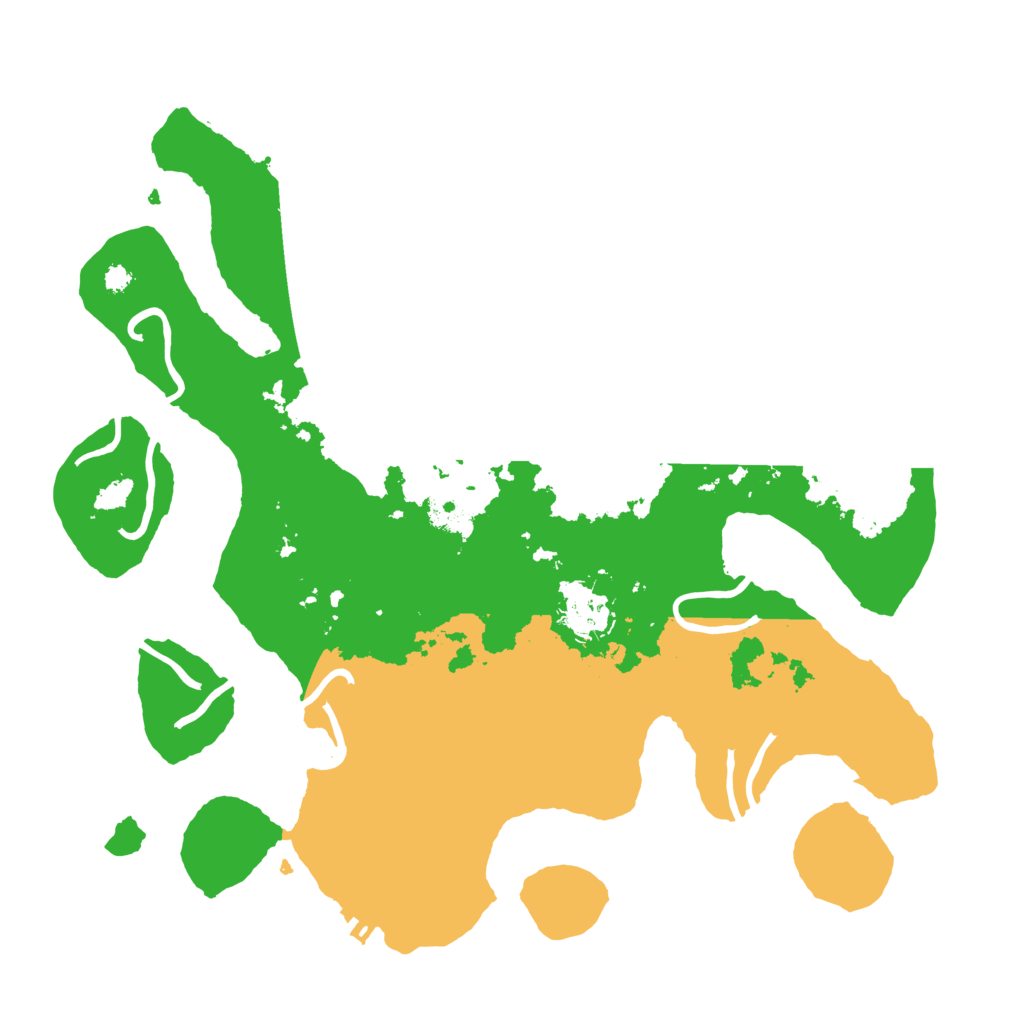 Biome Rust Map: Procedural Map, Size: 3500, Seed: 1442079