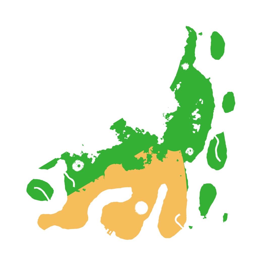 Biome Rust Map: Procedural Map, Size: 3500, Seed: 132213
