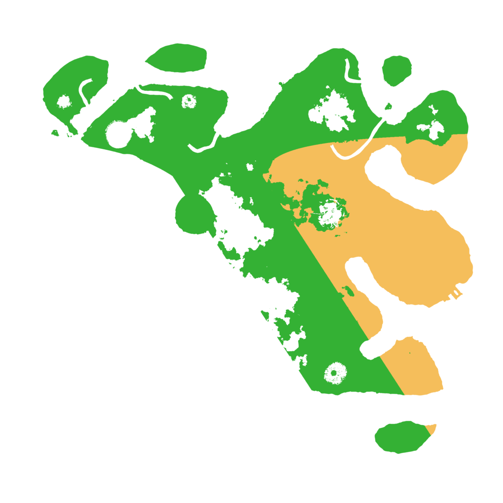 Biome Rust Map: Procedural Map, Size: 3500, Seed: 664496