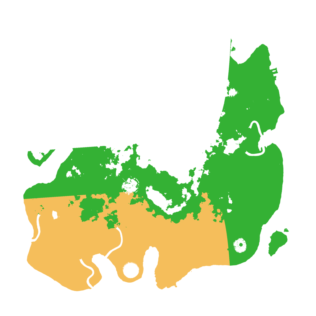Biome Rust Map: Procedural Map, Size: 3550, Seed: 402645