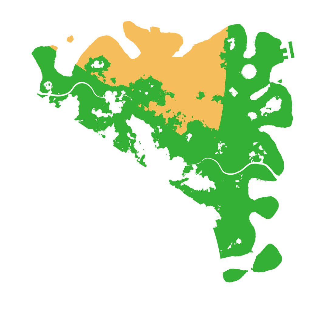 Biome Rust Map: Procedural Map, Size: 3800, Seed: 281473