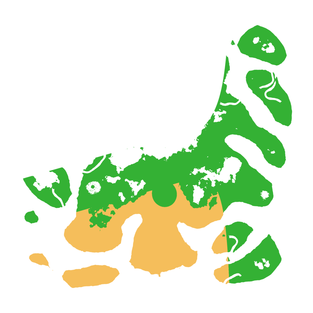 Biome Rust Map: Procedural Map, Size: 3500, Seed: 3765473