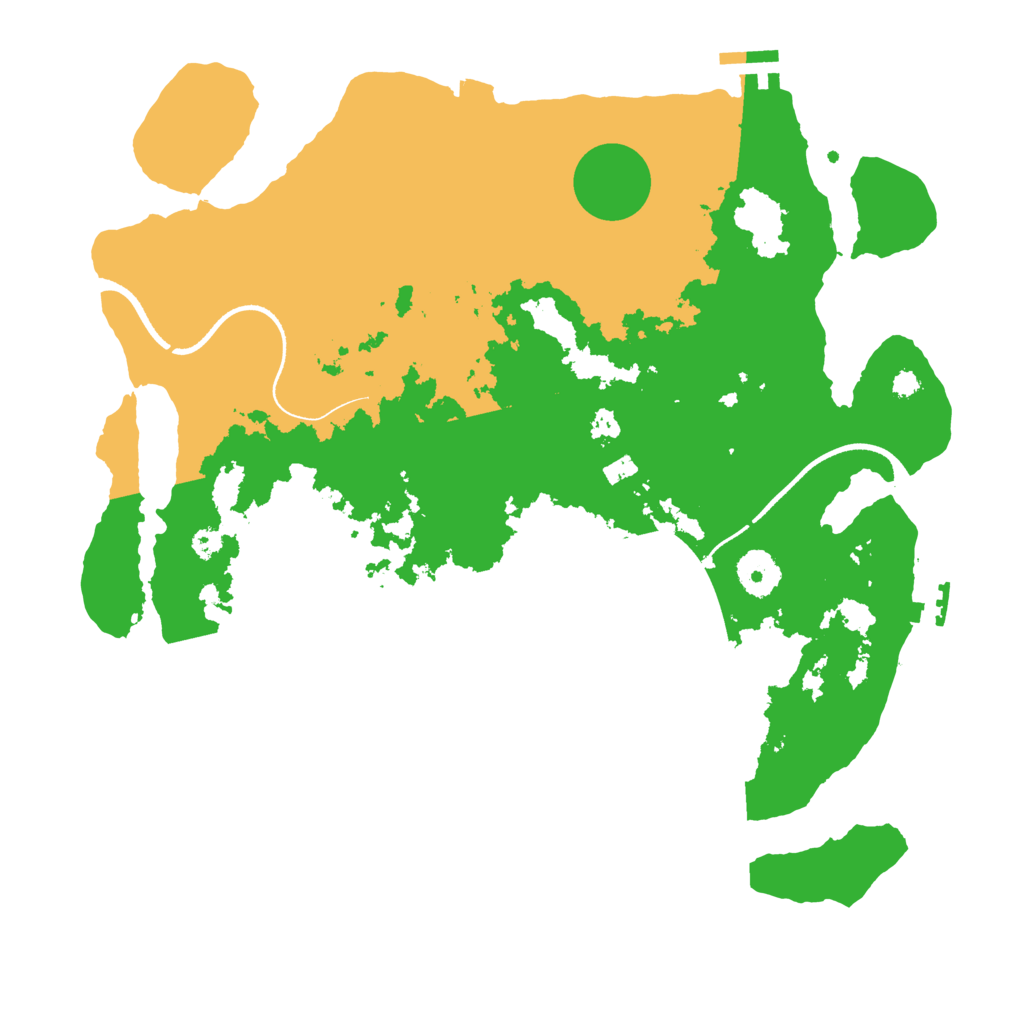 Biome Rust Map: Procedural Map, Size: 3500, Seed: 3987442